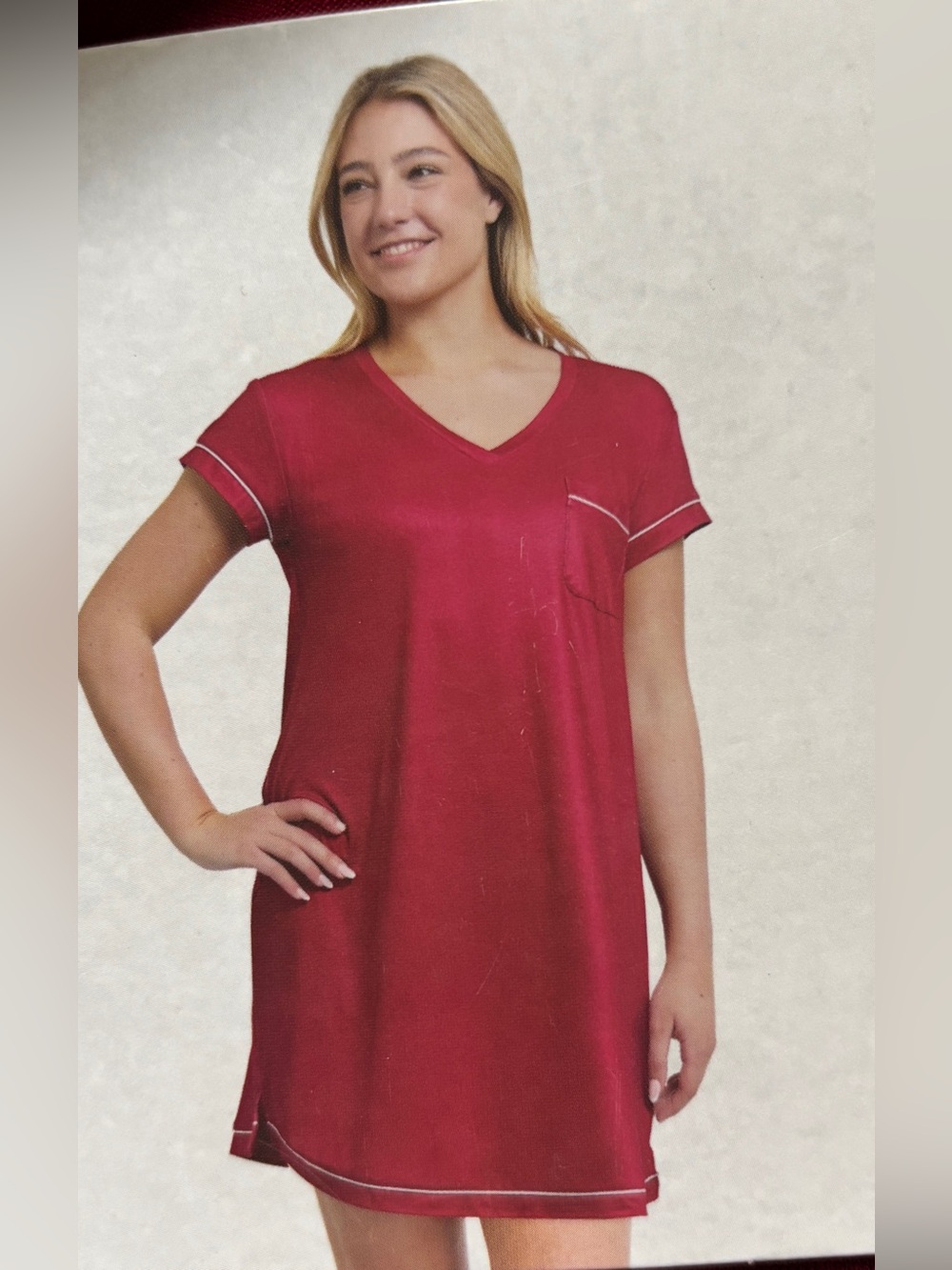 Serra Sleep Shirt size medium relaxed fit Pink